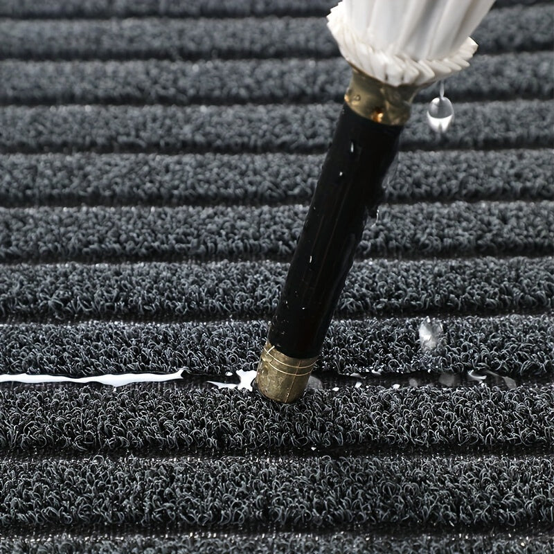 Weatherproof Outdoor Doormat with Non-Slip Backing and Dirt-Trapping Woven Surface