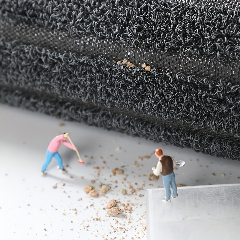 Weatherproof Outdoor Doormat with Non-Slip Backing and Dirt-Trapping Woven Surface