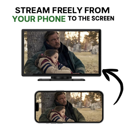 Wireless CarPlay & Android Auto Touchscreen Display with Front & Rear Backup Cameras