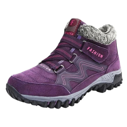Women's Waterproof Insulated Winter Boots with Non-Slip Sole and Ankle-Height Design