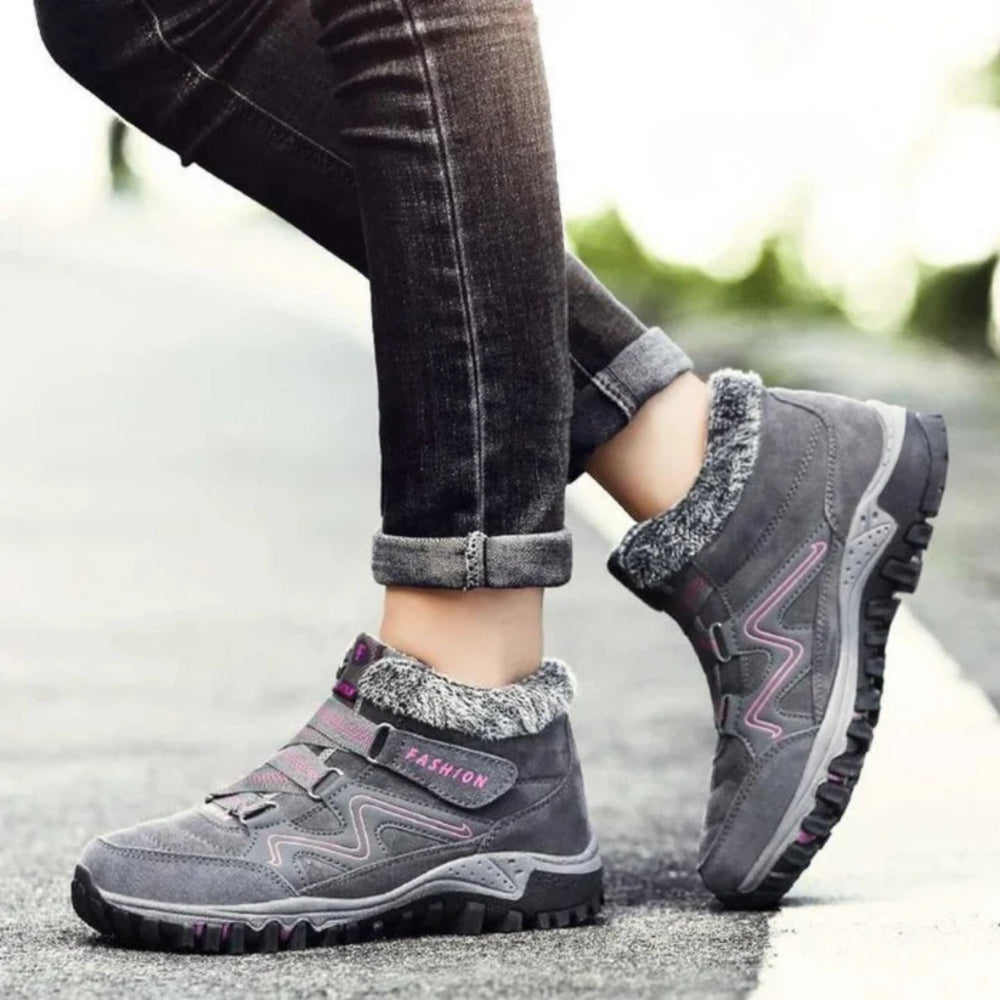 Women's Waterproof Insulated Winter Boots with Non-Slip Sole and Ankle-Height Design