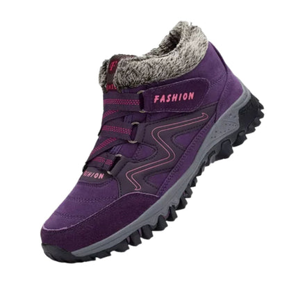 Women's Waterproof Insulated Winter Boots with Non-Slip Sole and Ankle-Height Design