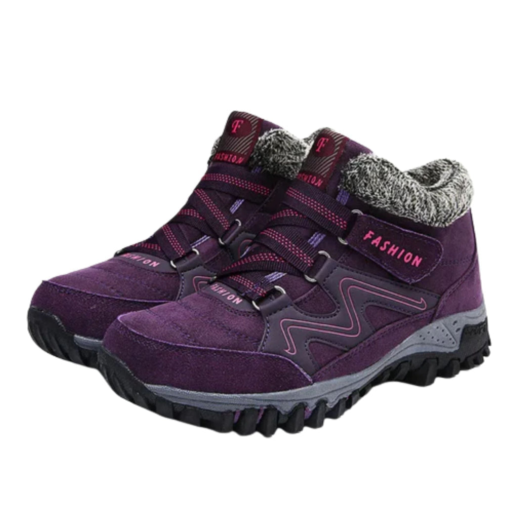 Women's Waterproof Insulated Winter Boots with Non-Slip Sole and Ankle-Height Design