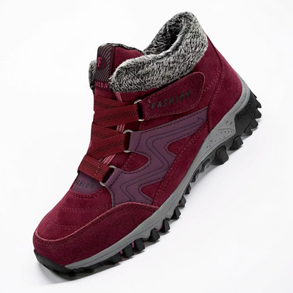 Women's Waterproof Insulated Winter Boots with Non-Slip Sole and Ankle-Height Design