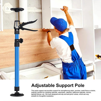Steel Telescopic Cabinet Support Pole, Supports Up to 66 Lbs Per Rod, Set of 1 or 2