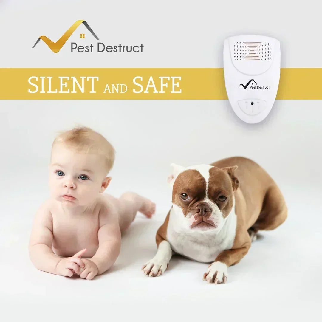 Ultrasonic Bed Bug and Insect Repeller, Chemical Free Quiet Pest Deterrent for Bedrooms and the Home