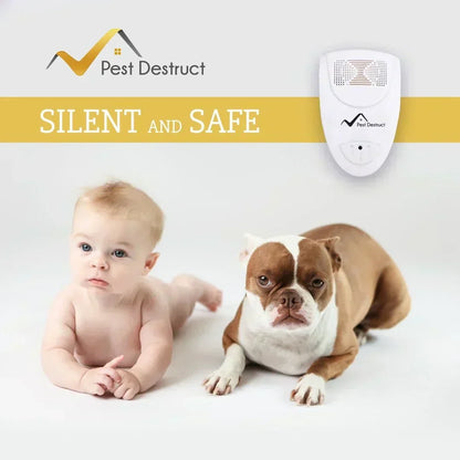 Ultrasonic Bed Bug and Insect Repeller, Chemical Free Quiet Pest Deterrent for Bedrooms and the Home
