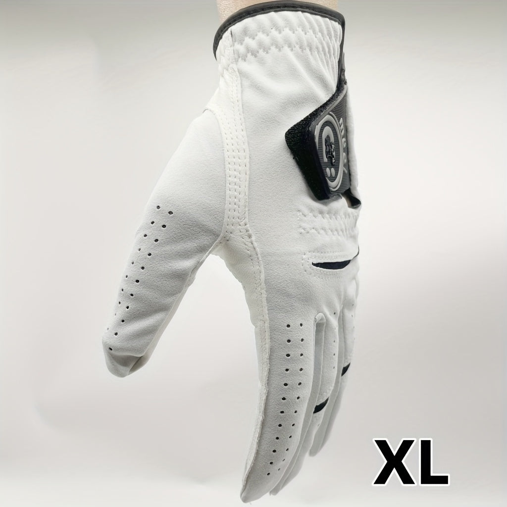 Left Hand Golf Glove in Soft Sheepskin Leather with Anti Slip Grip and Breathable Comfortable Fit