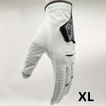 Left Hand Golf Glove in Soft Sheepskin Leather with Anti Slip Grip and Breathable Comfortable Fit