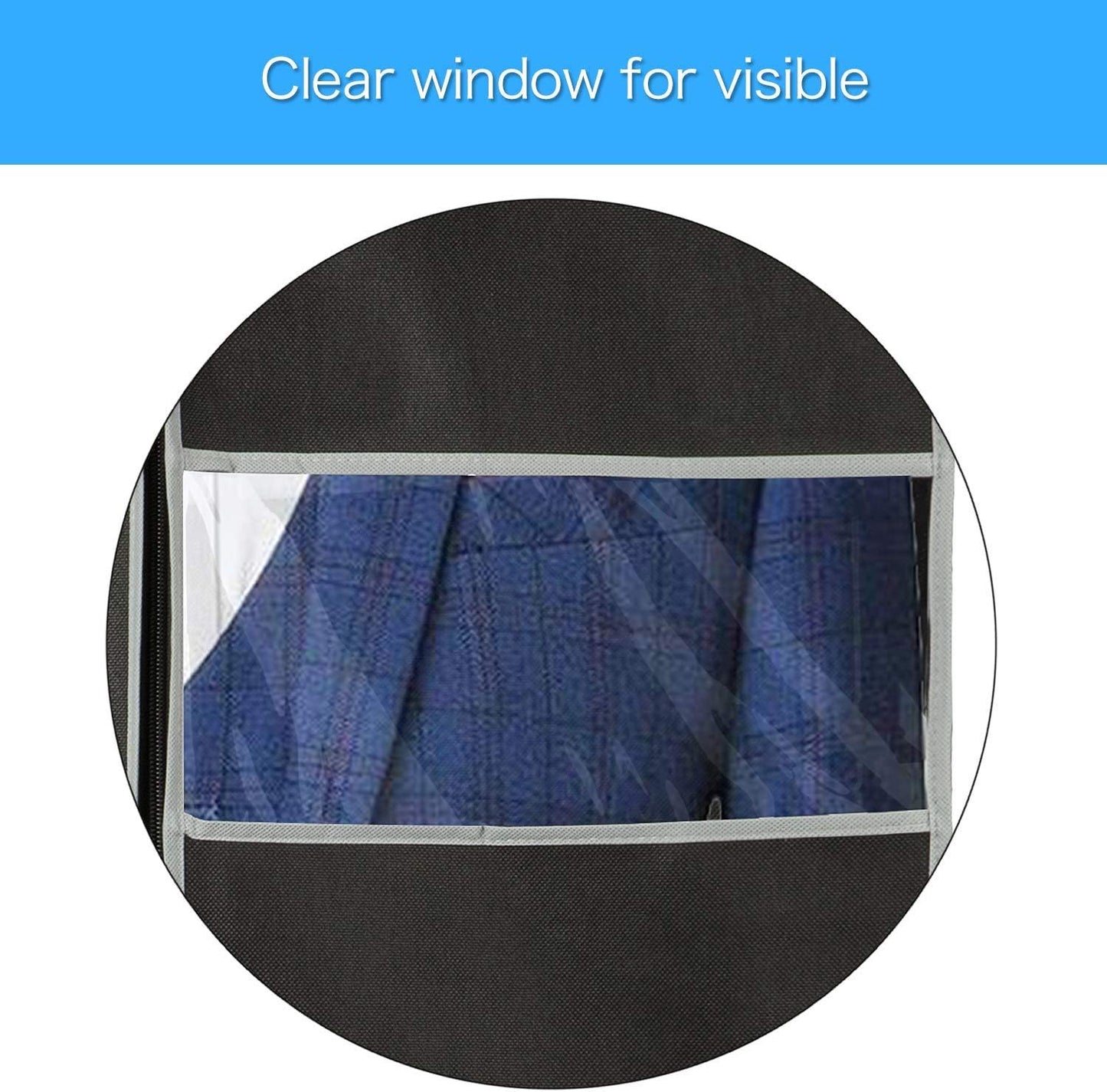 10-Pack Garment Storage Covers with Clear Window for Closet Wardrobe Protection Kit