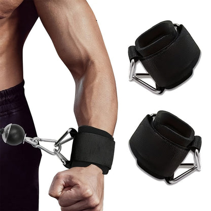 Adjustable Anti Slip Weight Lifting Wrist Straps in Durable Nylon for Deadlifts, Rows and Pull Ups