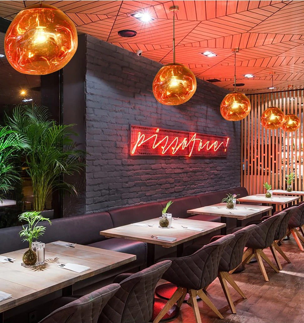 Modern LED Pendant Light in Metal and PVC, Minimalist Ceiling Light for Kitchens and Dining Rooms