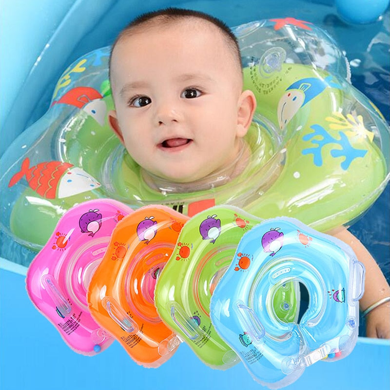 Infant Swim Neck Float for Baby with Ergonomic Chin Rest, Ages 1 to 24 Months Old