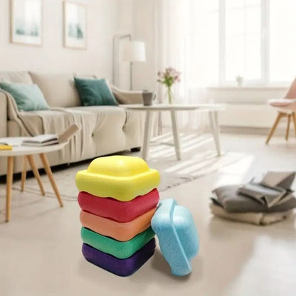 Kids Stackable Balance Stepping Stones - Play Blocks for Motor Skills