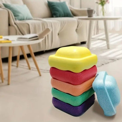 Kids Stackable Balance Stepping Stones - Play Blocks for Motor Skills