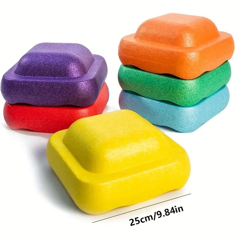 Kids Stackable Balance Stepping Stones - Play Blocks for Motor Skills