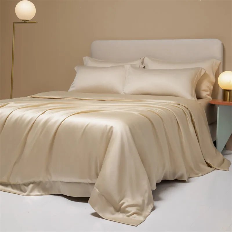 BAMBOOLUXE Cooling Duvet Cover Set - Bamboo Fiber Bedding for Elegant Summer Sleep