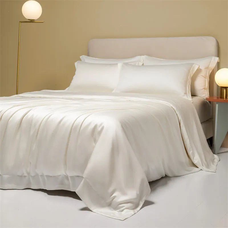 BAMBOOLUXE Cooling Duvet Cover Set - Bamboo Fiber Bedding for Elegant Summer Sleep