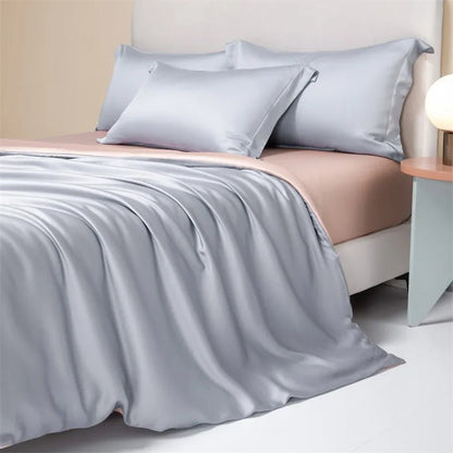 BAMBOOLUXE Cooling Duvet Cover Set - Bamboo Fiber Bedding for Elegant Summer Sleep