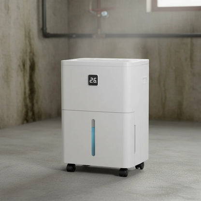 25 Pint Portable Home Dehumidifier with Digital Humidity Control & Drain Hose Option