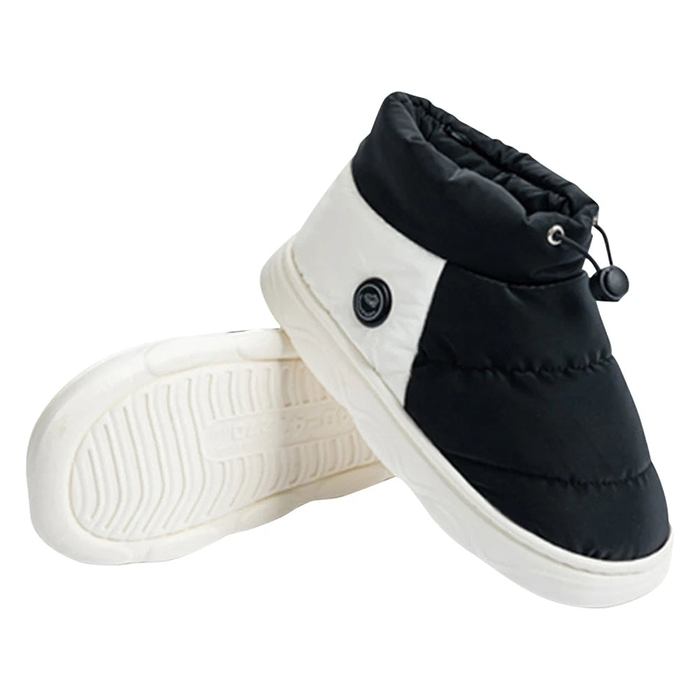 Rechargeable Heated Shoes with Three Heat Levels Non Slip Sole Warming Slippers Sizes US 5 to 12