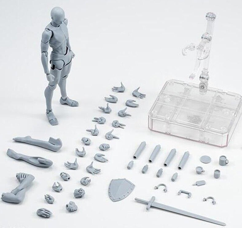 Articulated Drawing Mannequin Figure Set for Artists Learning Pose and Body Anatomy
