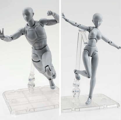 Articulated Drawing Mannequin Figure Set for Artists Learning Pose and Body Anatomy