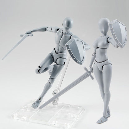 Articulated Drawing Mannequin Figure Set for Artists Learning Pose and Body Anatomy