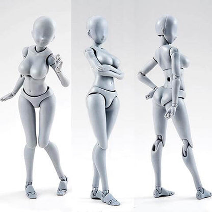 Articulated Drawing Mannequin Figure Set for Artists Learning Pose and Body Anatomy