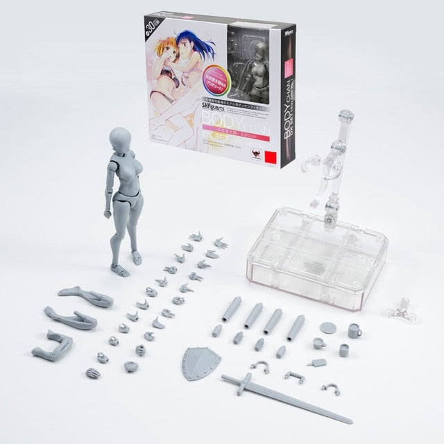 Articulated Drawing Mannequin Figure Set for Artists Learning Pose and Body Anatomy