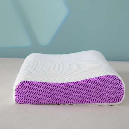 Breathable TPE Neck Pillow with Pressure-Free Support - Cooling Cervical Travel Pillow for Sleep