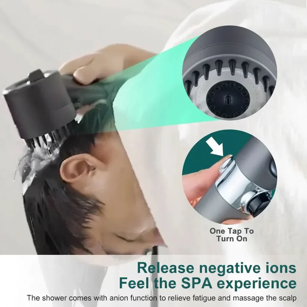 FLOWMAXX High Pressure Shower Head with 9-Stage Water Filtration Purifying System