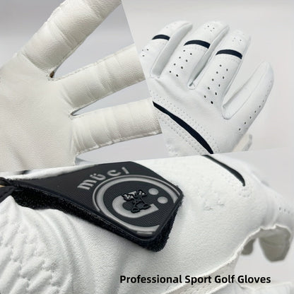 Left Hand Golf Glove in Soft Sheepskin Leather with Anti Slip Grip and Breathable Comfortable Fit