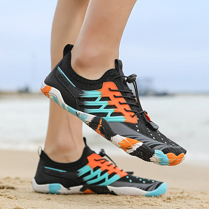 Quick Dry Water Shoes with Grippy Rubber Sole and Breathable Upper for Beach, River and Hiking