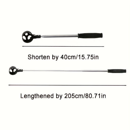 Telescopic Golf Ball Retriever in Stainless Steel with Ball Catching Head, Extendable Pick Up Tool