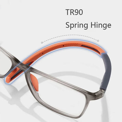 Ultra Light Anti Blue Light Progressive Reading Glasses, 17 g Frame with Scratch Resistant Lenses