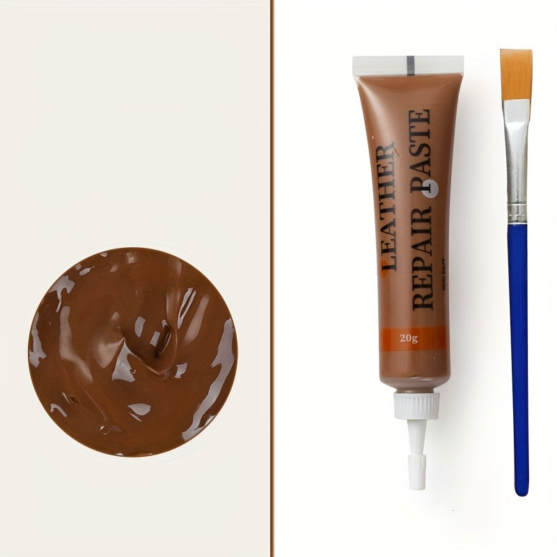 Leather Repair Kit for Furniture, Car Seats and Upholstery, DIY Colour Restoration Set for Scuffs
