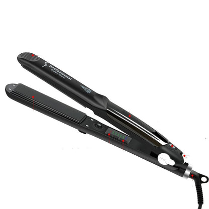 Ceramic Hair Steam Straightener with Tourmaline Plates and LED Temperature Display