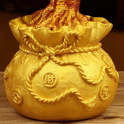 Citrine Money Tree Gemstone Ornament for Feng Shui Home and Office Decor Gifting