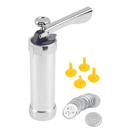 Cookie Press with Interchangeable Patterns for Quick and Easy Holiday Cookie Baking