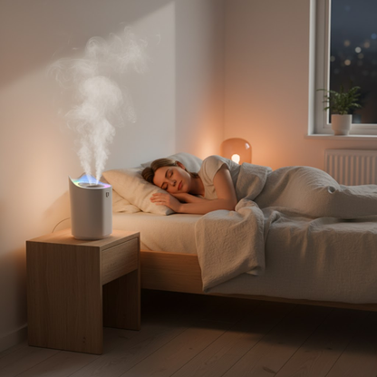 Ultrasonic Cool Mist Humidifier with Large Water Tank for Quiet Bedroom & Nursery Comfort
