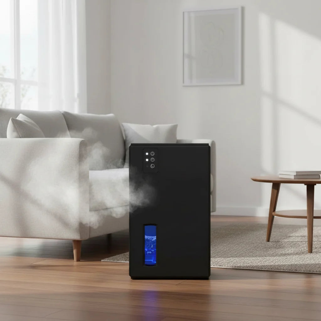 Compact Digital Home Dehumidifier with Auto Shut-Off, Sleep Mode & Quiet Operation