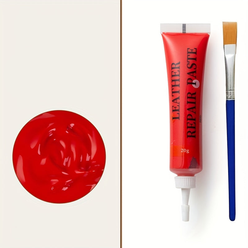 Leather Repair Kit for Furniture, Car Seats and Upholstery, DIY Colour Restoration Set for Scuffs