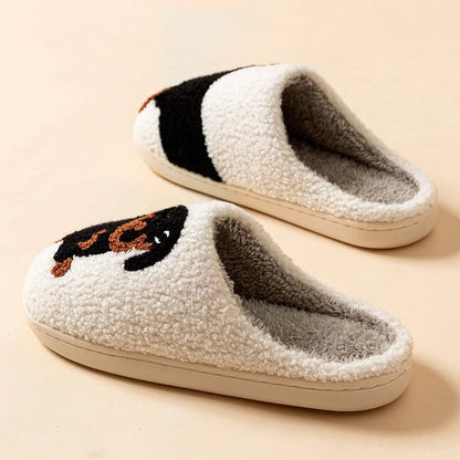 Dachshund Print Slippers for Women - Cozy Soft Cotton House Shoes, Warm Indoor Wear