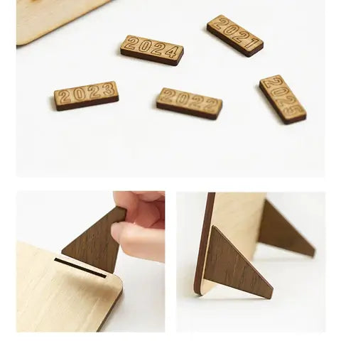Daily Calendar Wooden Puzzle with 365+ Solutions for Brain-Training Family Fun Time