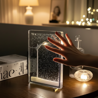 Snowfall Lamp - Magical LED Ambient Mood Lighting, Decorative Winter Night Light