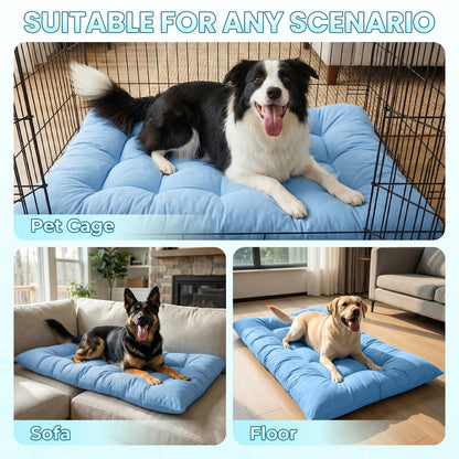 Extra Large Cooling Sofa Pet Bed with Non Slip Base and Plush Cushioning for Dogs and Cats in Summer