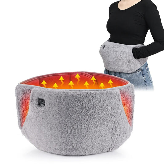 Electric Heating Belt with USB Power, Adjustable Heat Settings and Hand Warmer Pocket