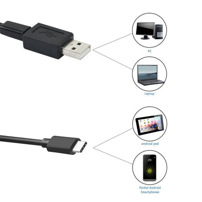 Type-C Borescope Inspection Camera with HD Video, WiFi and Waterproof Probe Design