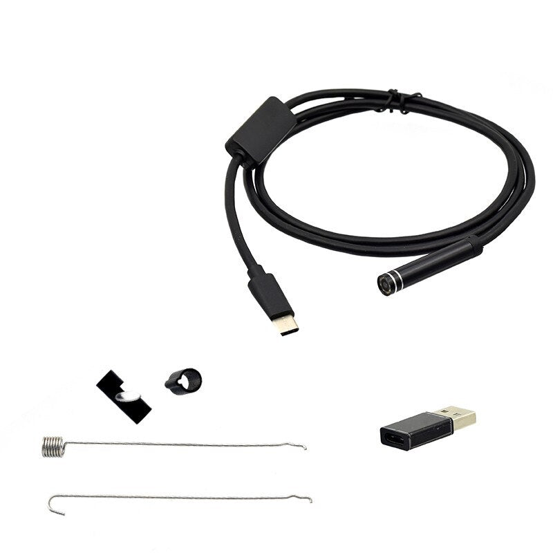 Type-C Borescope Inspection Camera with HD Video, WiFi and Waterproof Probe Design